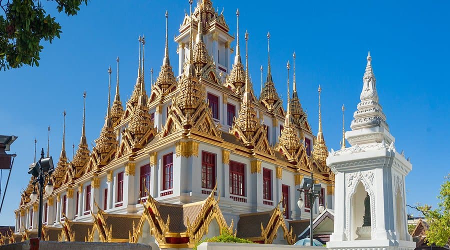 Warm-toned tropical architecture mood